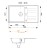 Rysunek techniczny zlewozmywaka granitowego ATHENA (czarny nakrapiany)