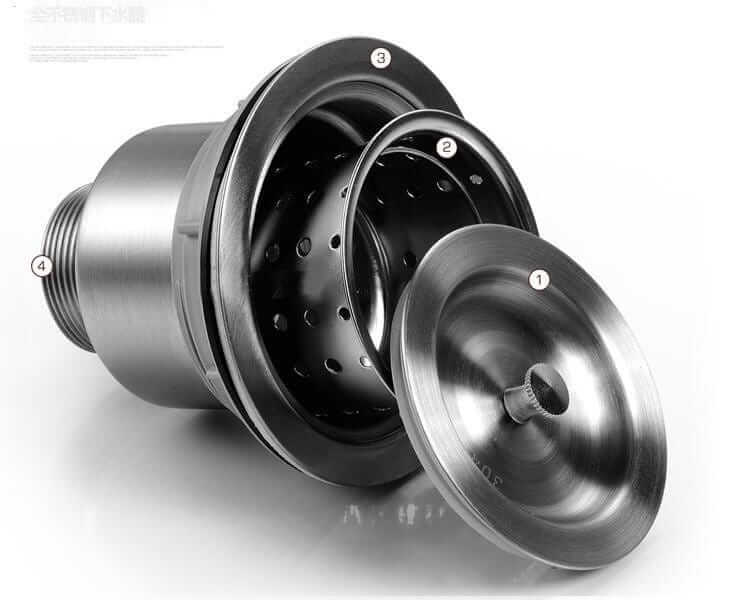 Złoty zlewozmywak stalowy STEEL 7849R