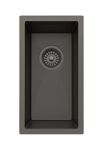 Zlewozmywak stalowy STEEL 2244p podwieszany CZARNY