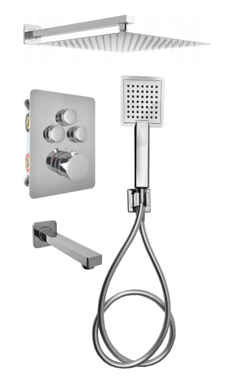 EXEO 3 bateria podtynkowa 25 chrom