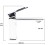 Bateria umywalkowa VORO chrom 1604-1 Stellman - rysunek techniczny