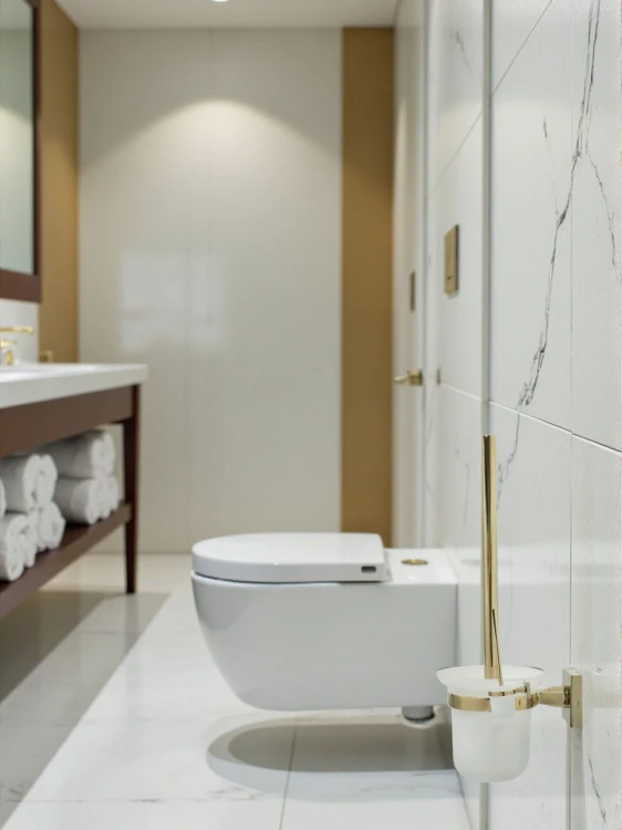 Szczotka do WC złota