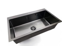 Zlewozmywak STELLMAN stalowy jedno komorowy STEEL 7545 czarny